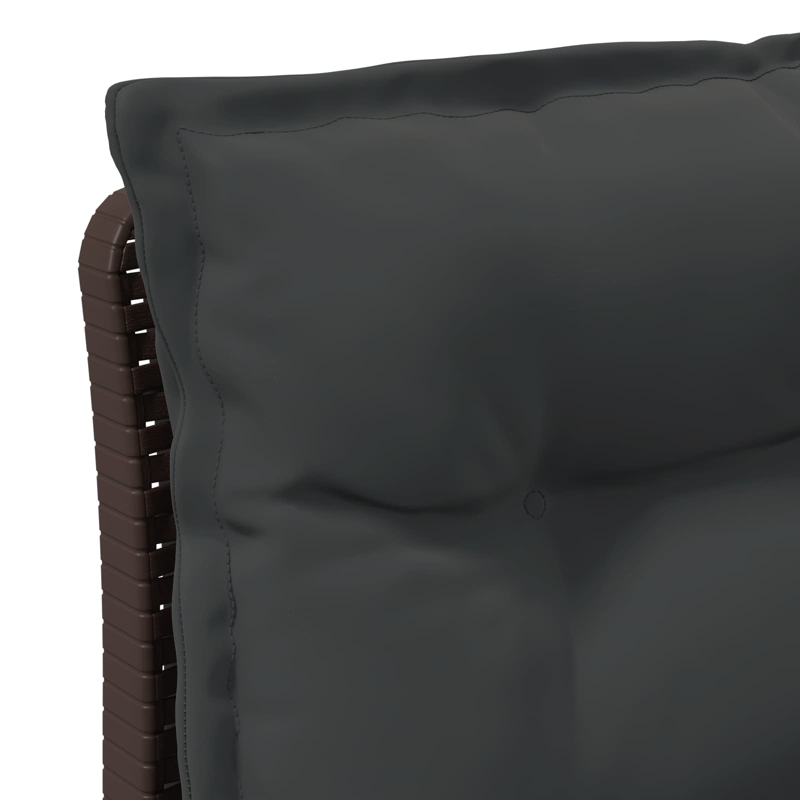 vidaXL Sofa ogrodowa 3-osobowa z poduszkami w rattanowym wyglądzie PP