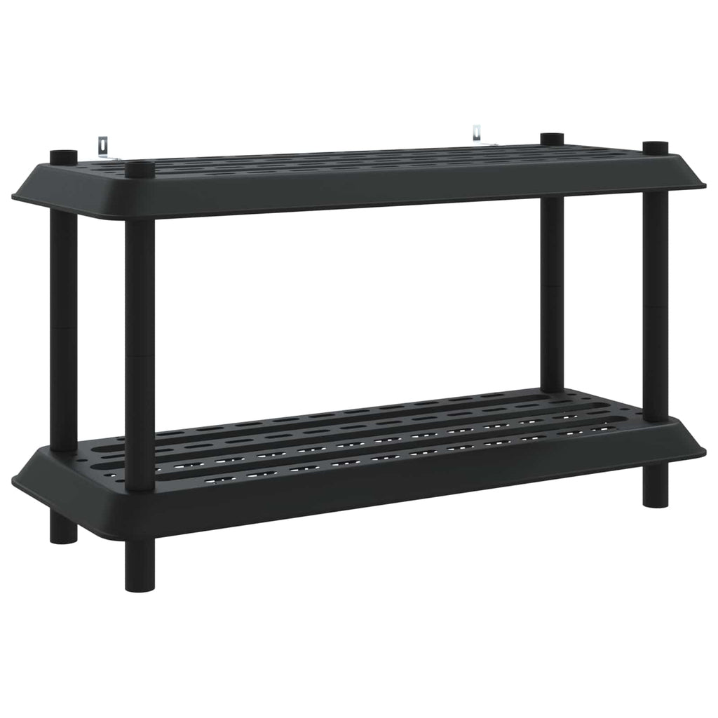 vidaXL Jednostka regałowa 2 poziomów 100 x 40 x 55,5 cm PP antracytowy