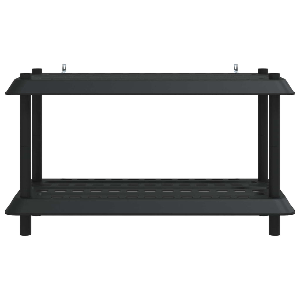 vidaXL Jednostka regałowa 2 poziomów 100 x 40 x 55,5 cm PP antracytowy