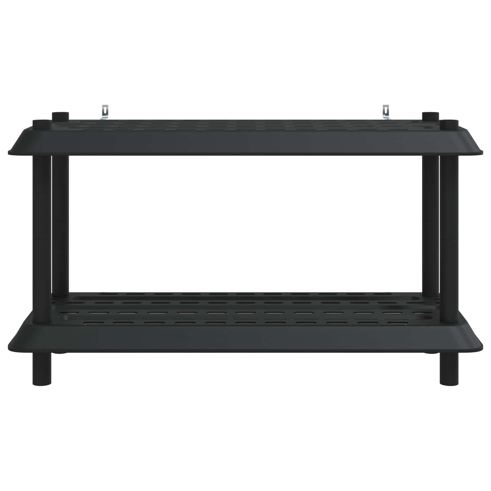vidaXL Jednostka regałowa 2 poziomów 100 x 40 x 55,5 cm PP antracytowy