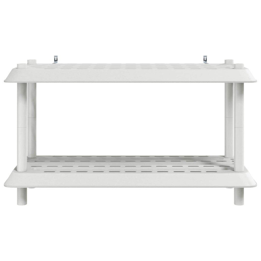 vidaXL Jednostka regałowa 2 poziomów 100 x 40 x 55,5 cm PP Biały