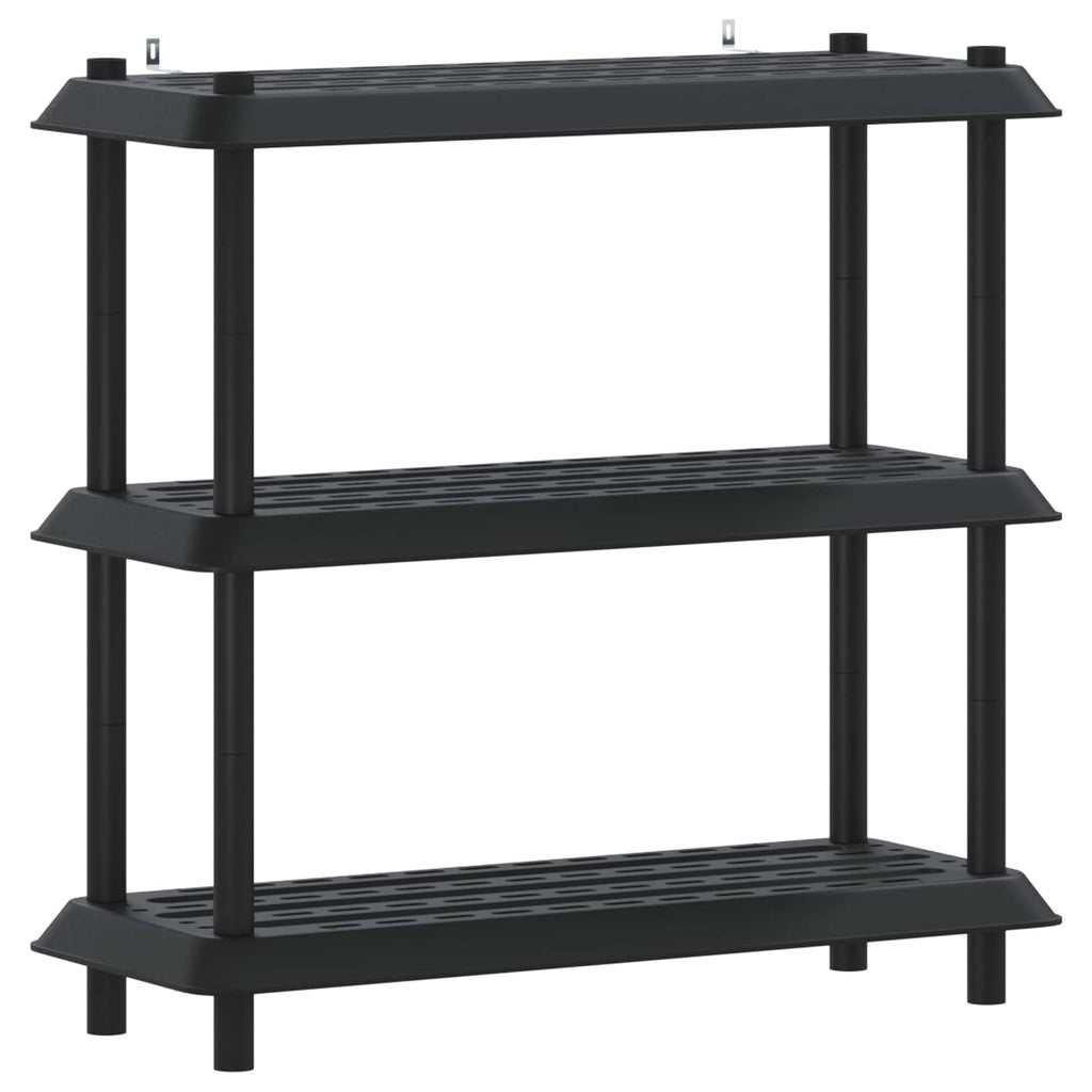 vidaXL Jednostka regałowa 3 poziomów 100 x 40 x 96 cm PP antracytowy
