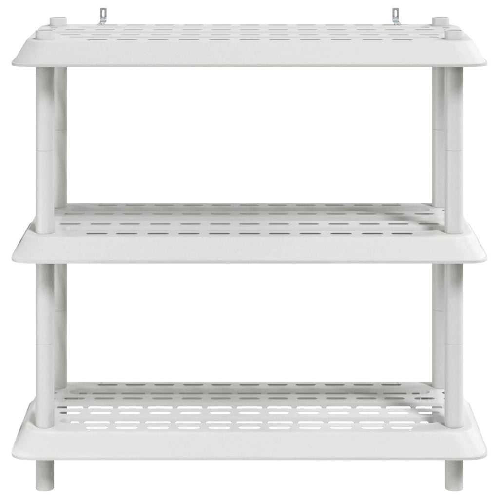 vidaXL Jednostka regałowa 3 poziomów 100 x 40 x 96 cm PP Biały