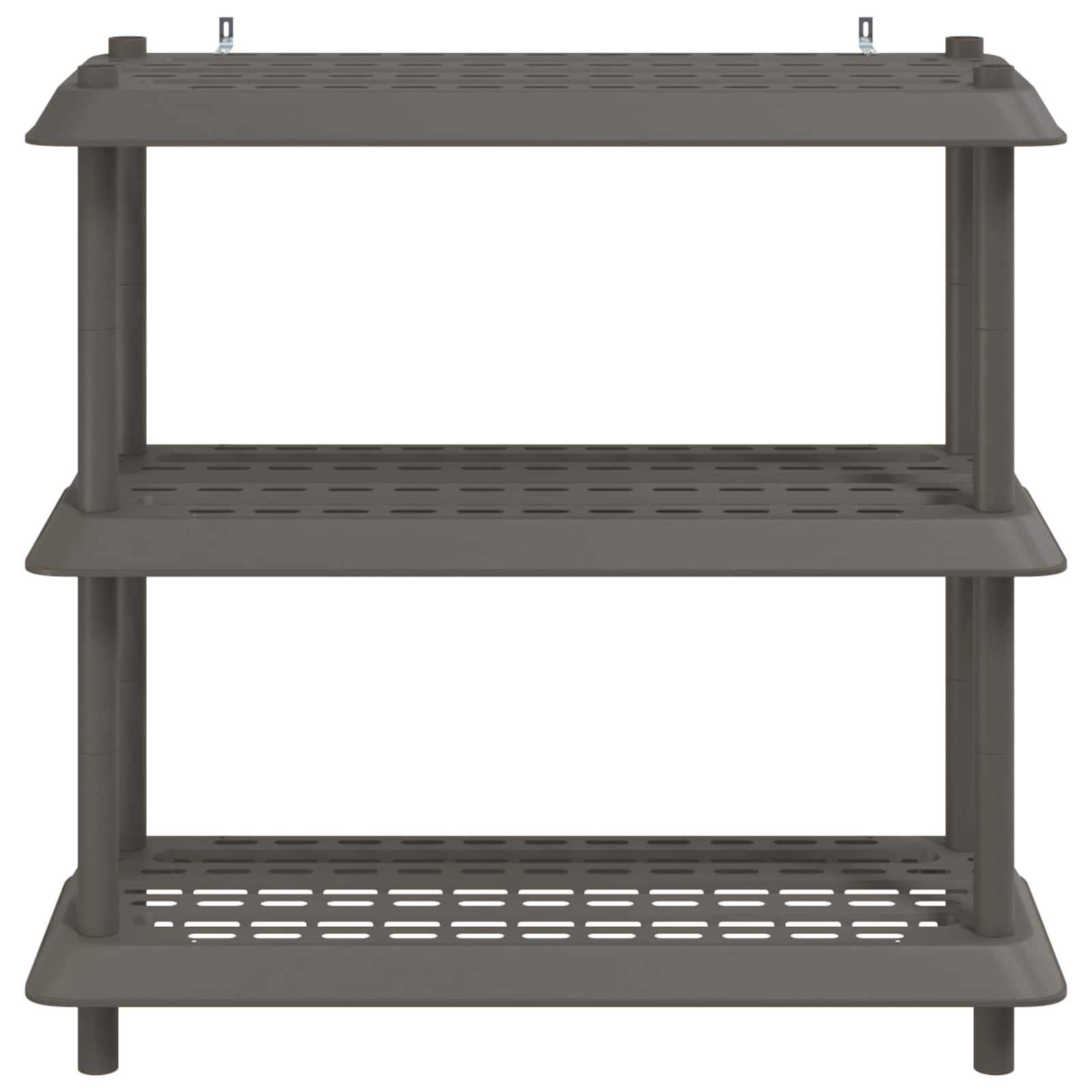 vidaXL Jednostka regałowa 3 poziomów 100 x 40 x 96 cm PP jasnoszary