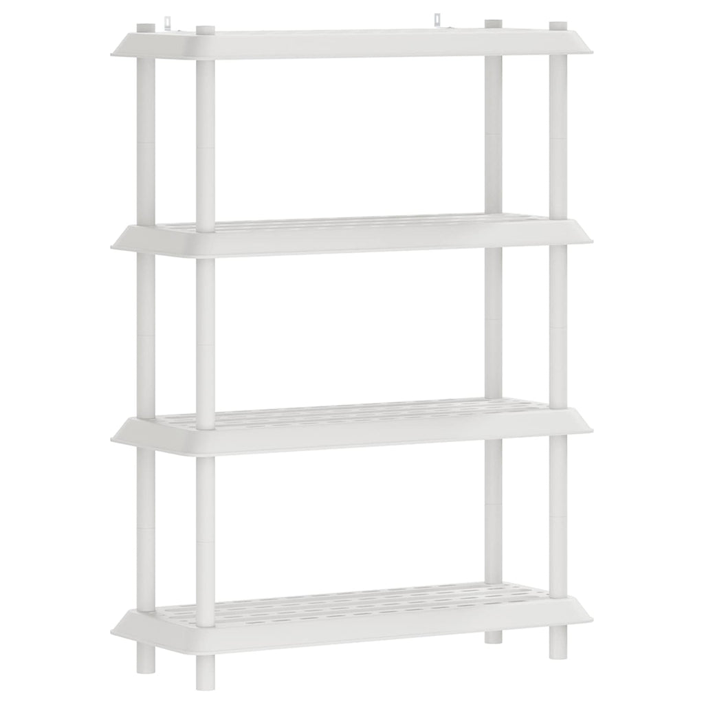 vidaXL Jednostka regałowa 4 poziomów 100 x 40 x 136,5 cm PP Biały