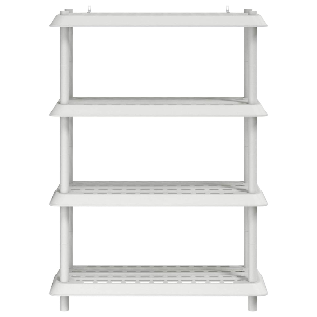 vidaXL Jednostka regałowa 4 poziomów 100 x 40 x 136,5 cm PP Biały