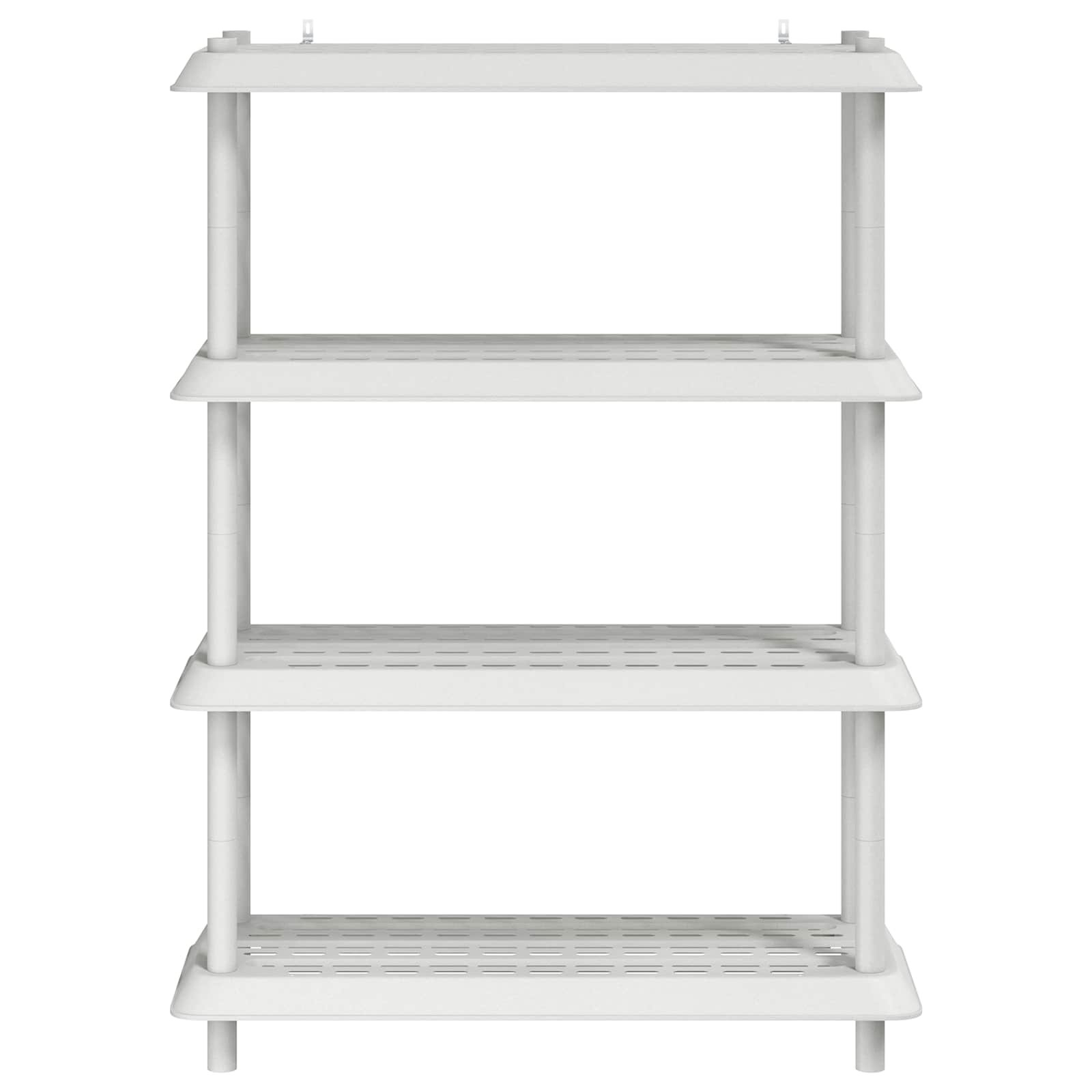 vidaXL Jednostka regałowa 4 poziomów 100 x 40 x 136,5 cm PP Biały