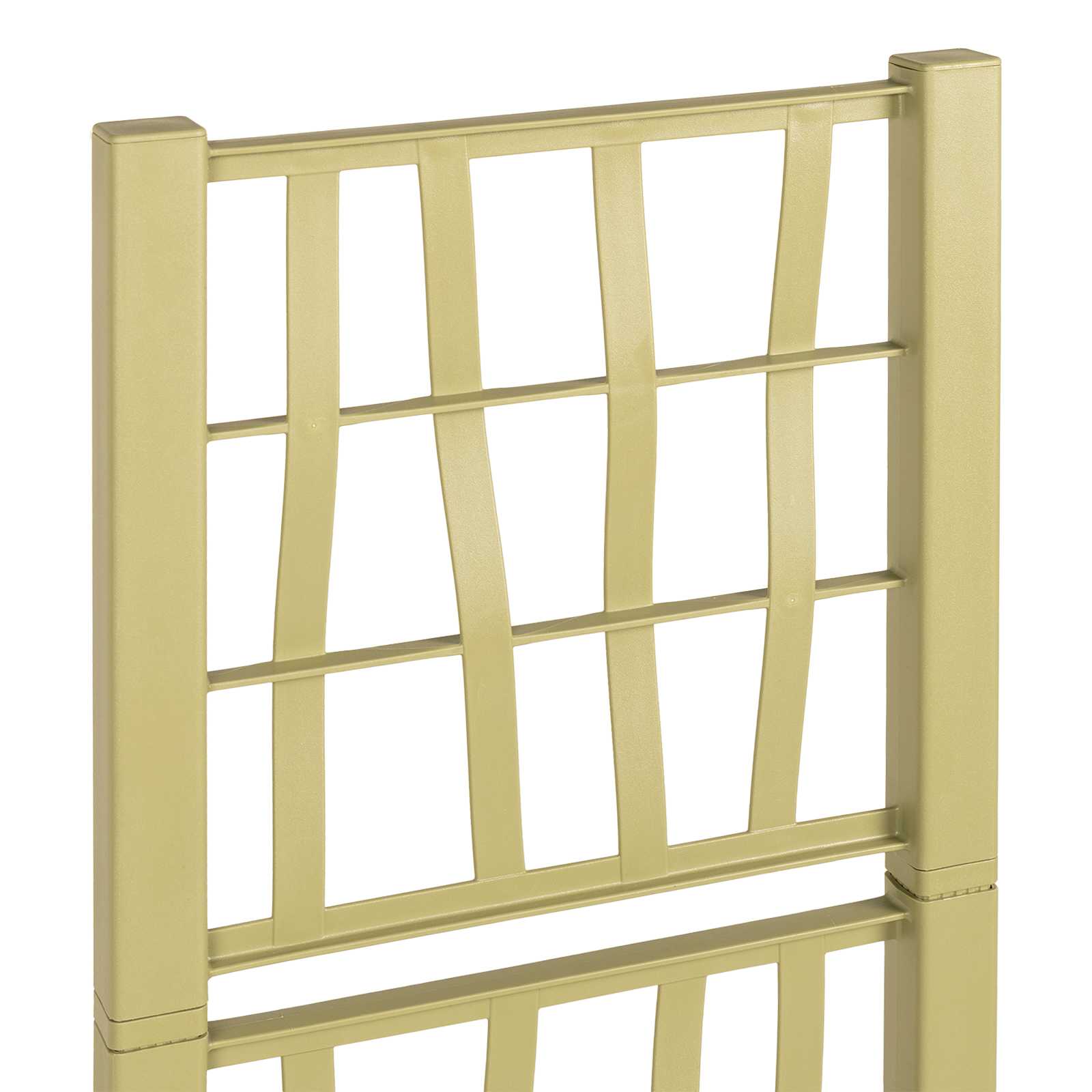 vidaXL Donica ogrodowa z trellem zielony 36 x 36 x 140 cm PP