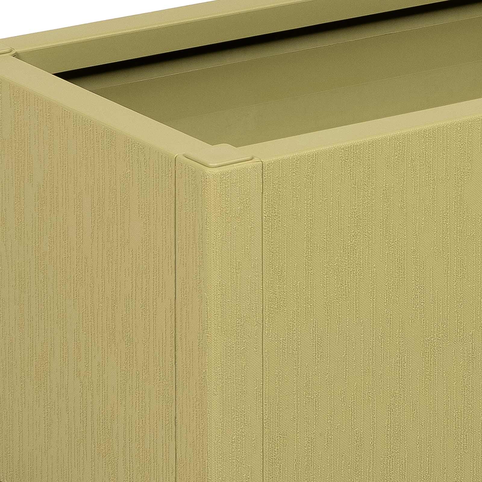 vidaXL Skrzynka na kwiaty do ogrodu Zielony 80 x 36 x 35 cm PP