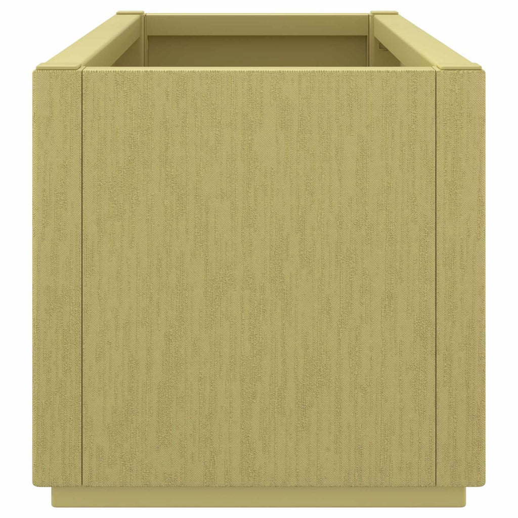 vidaXL Skrzynka na kwiaty do ogrodu Zielony 80 x 36 x 35 cm PP
