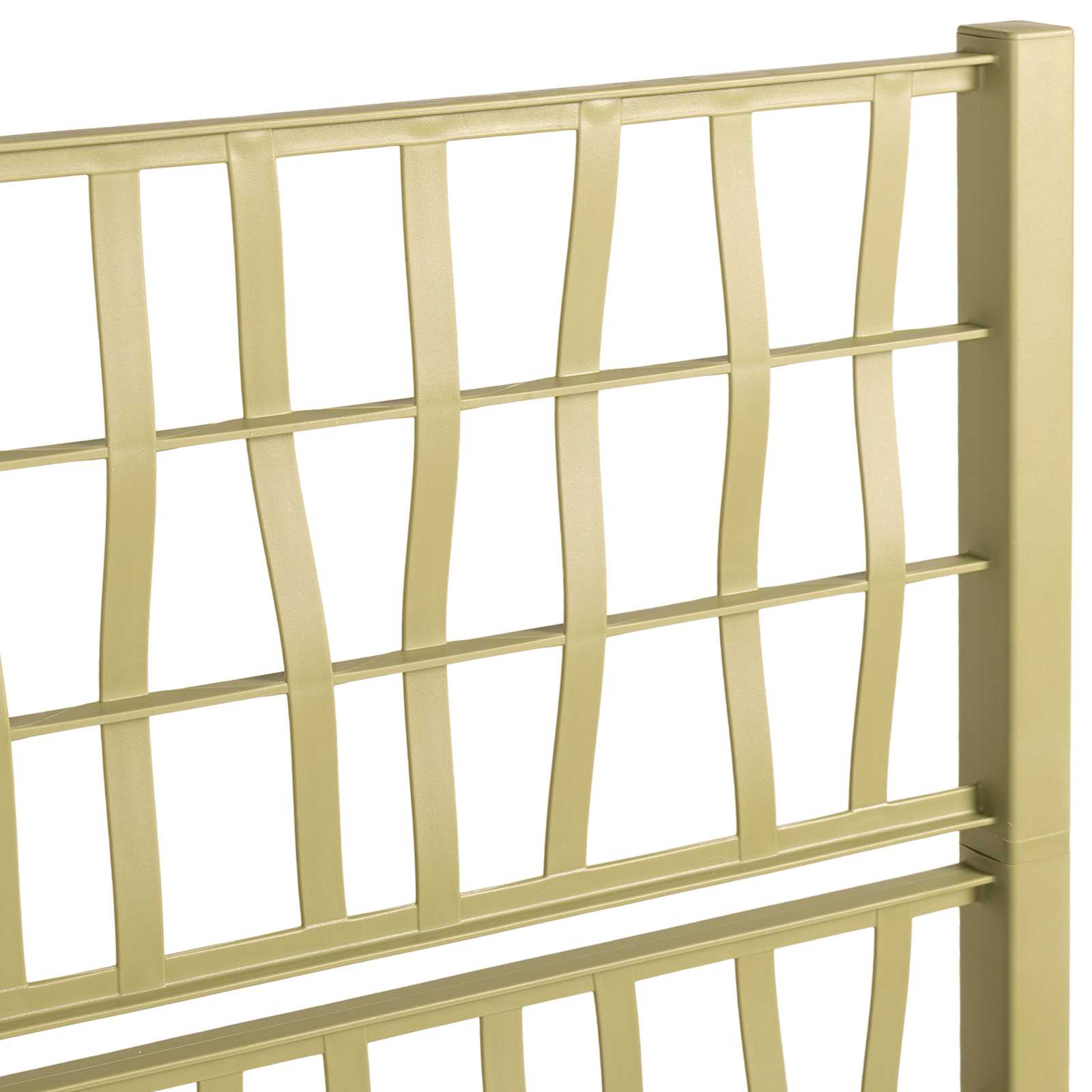 vidaXL Donica ogrodowa z trellem zielony 80 x 36 x 140 cm PP