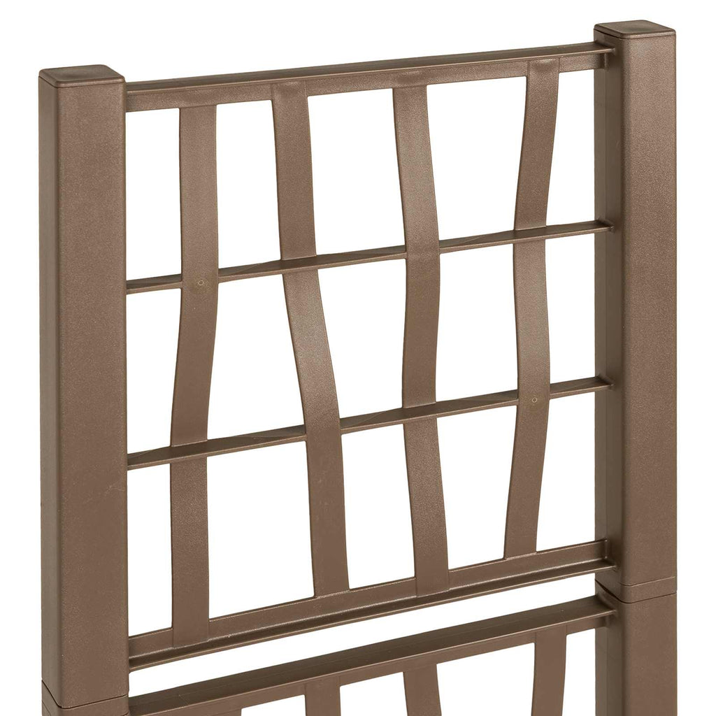 vidaXL Donica ogrodowa z trellem brązowy 36 x 36 x 140 cm PP