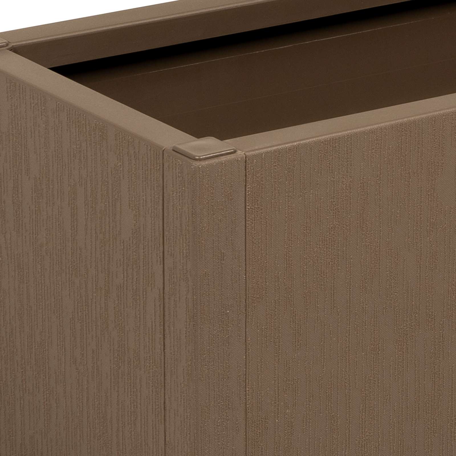 vidaXL Skrzynka na kwiaty do ogrodu Brązowy 80 x 36 x 35 cm PP