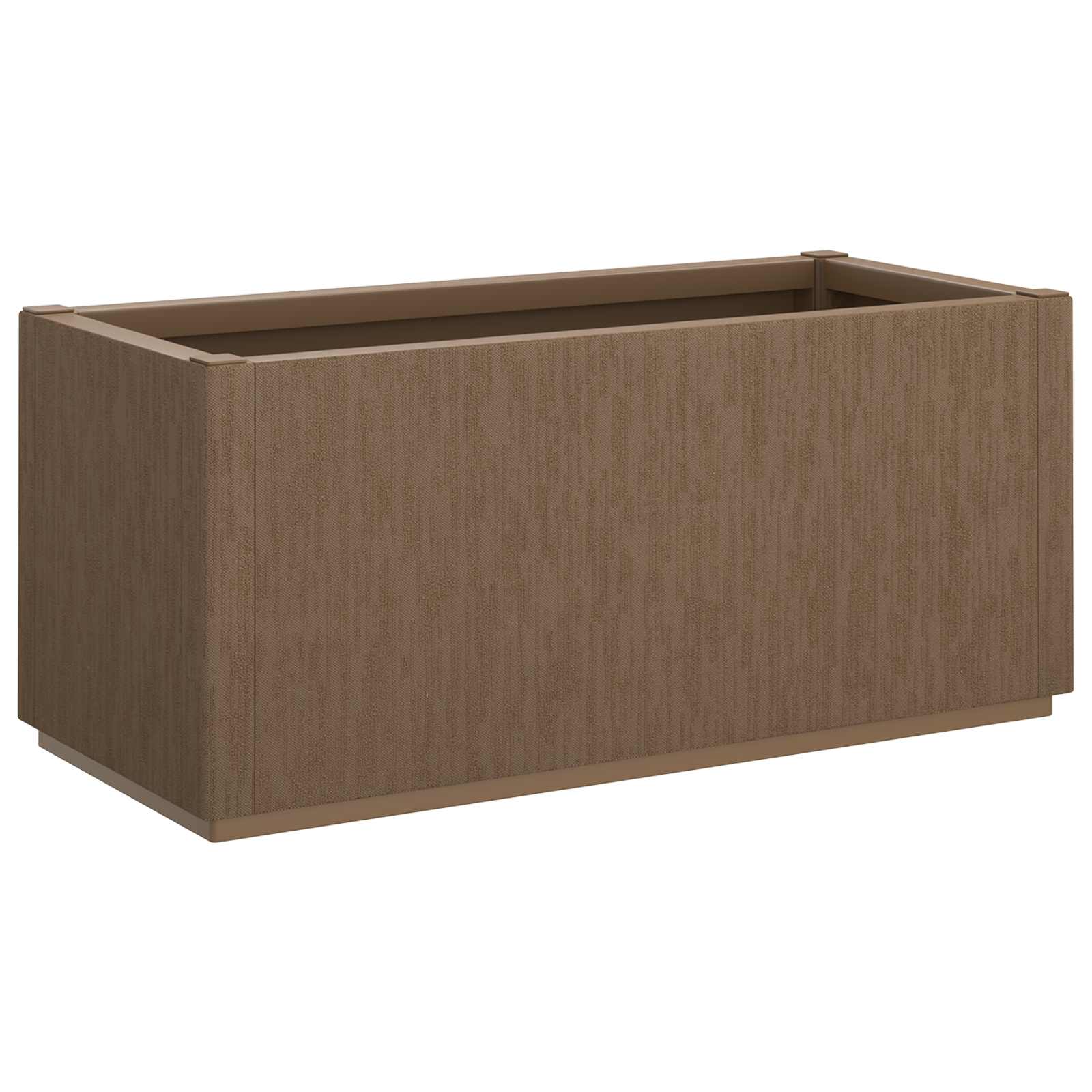 vidaXL Skrzynka na kwiaty do ogrodu Brązowy 80 x 36 x 35 cm PP