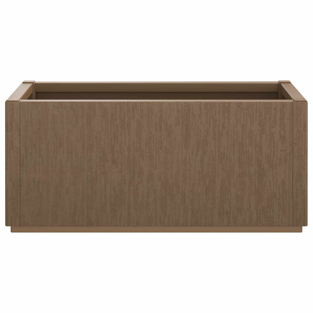 vidaXL Skrzynka na kwiaty do ogrodu Brązowy 80 x 36 x 35 cm PP