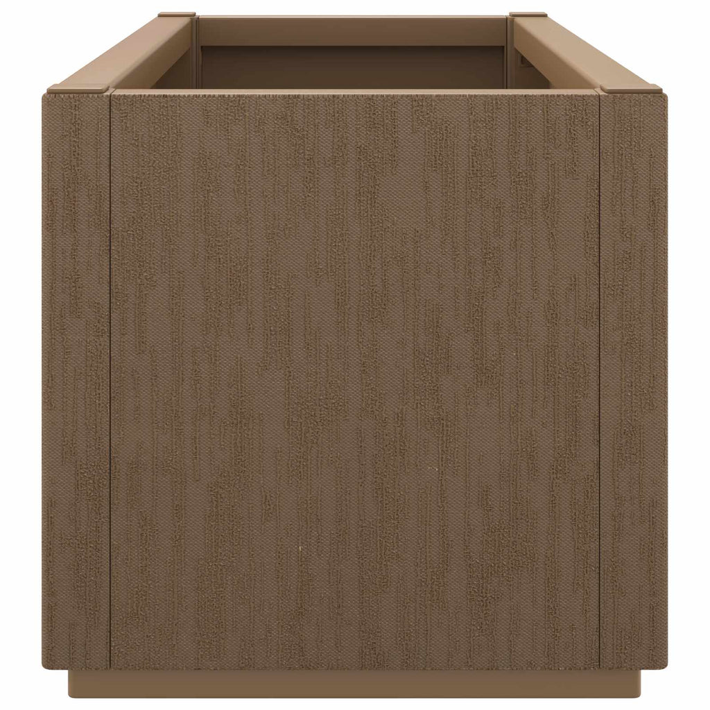 vidaXL Skrzynka na kwiaty do ogrodu Brązowy 80 x 36 x 35 cm PP