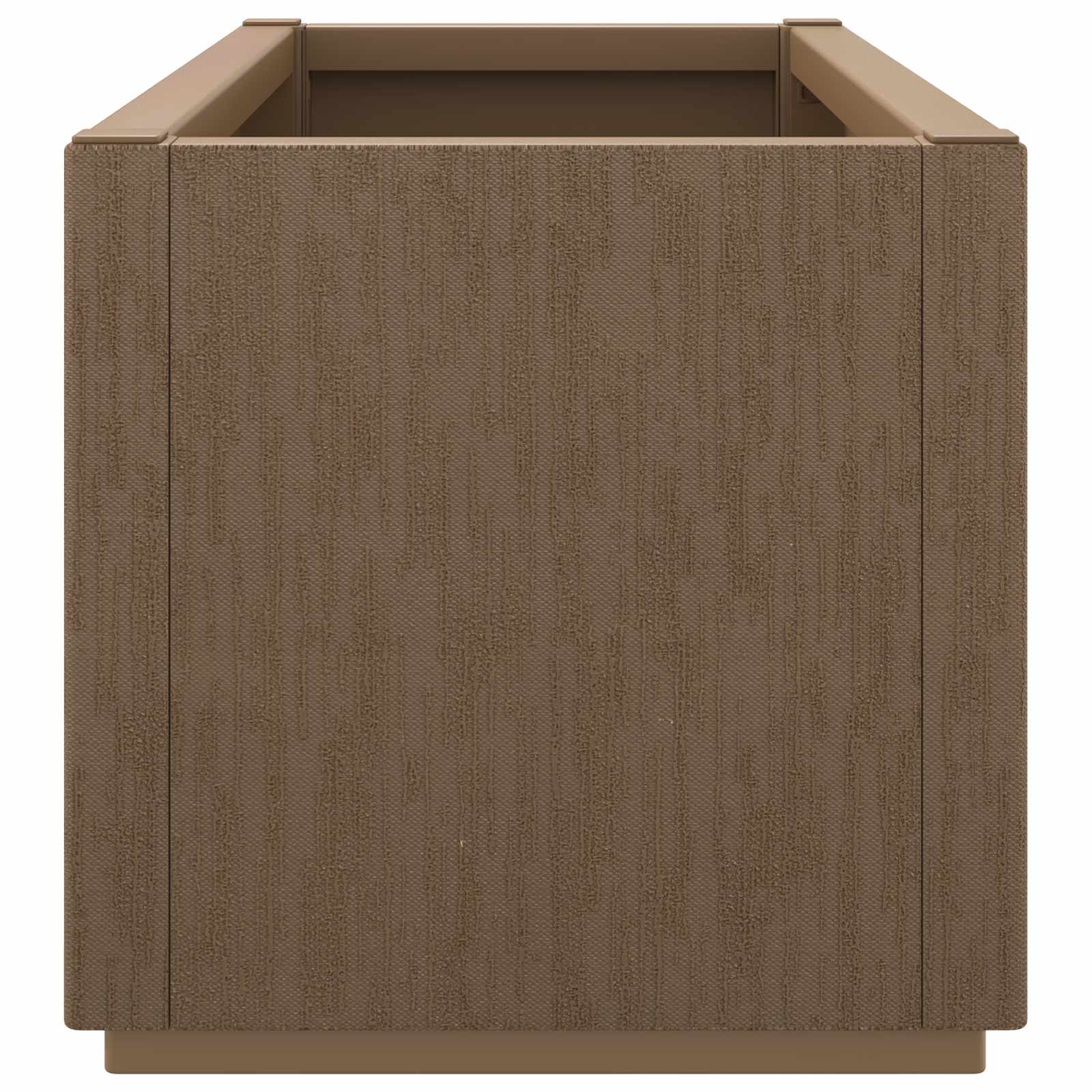 vidaXL Skrzynka na kwiaty do ogrodu Brązowy 80 x 36 x 35 cm PP