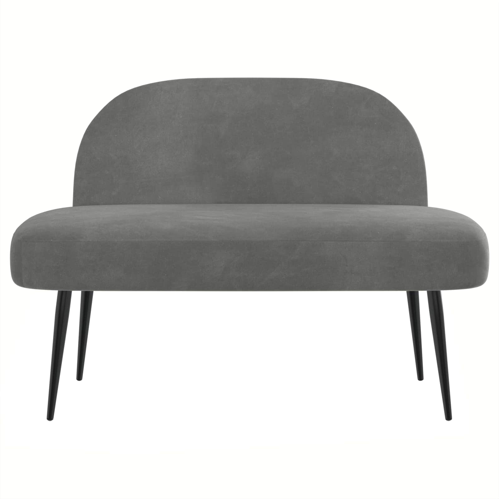 vidaXL Tapicerowana ławka z oparciem ciemnoszary 110 x 60 x 76 cm