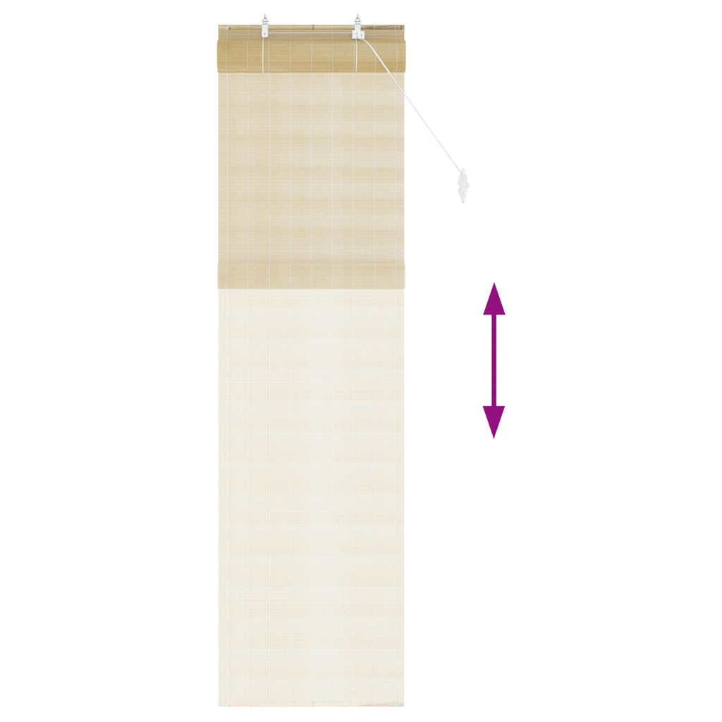 vidaXL Roleta naturalny 50 x 220 cm Bambus