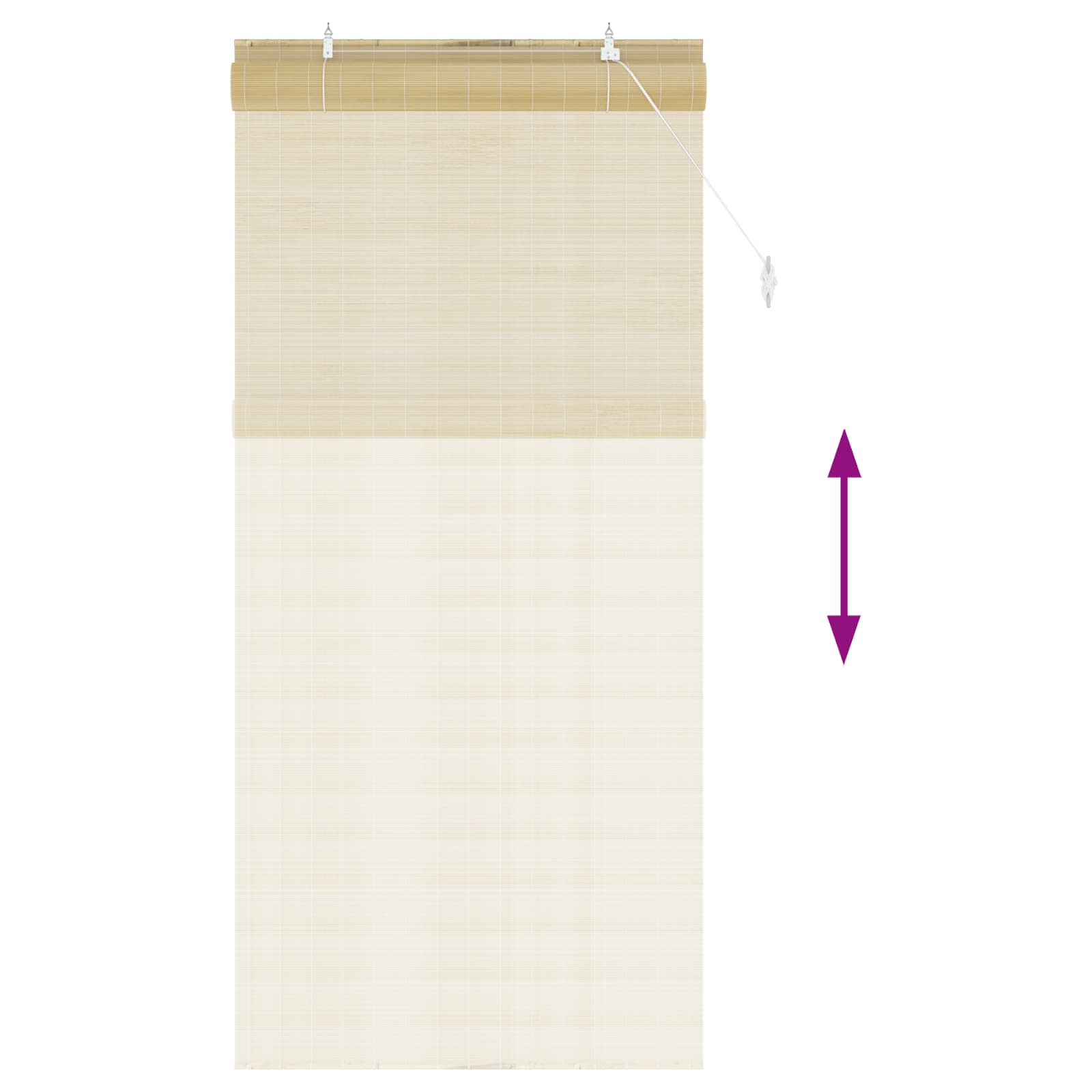 vidaXL Roleta naturalny 110 x 220 cm Bambus