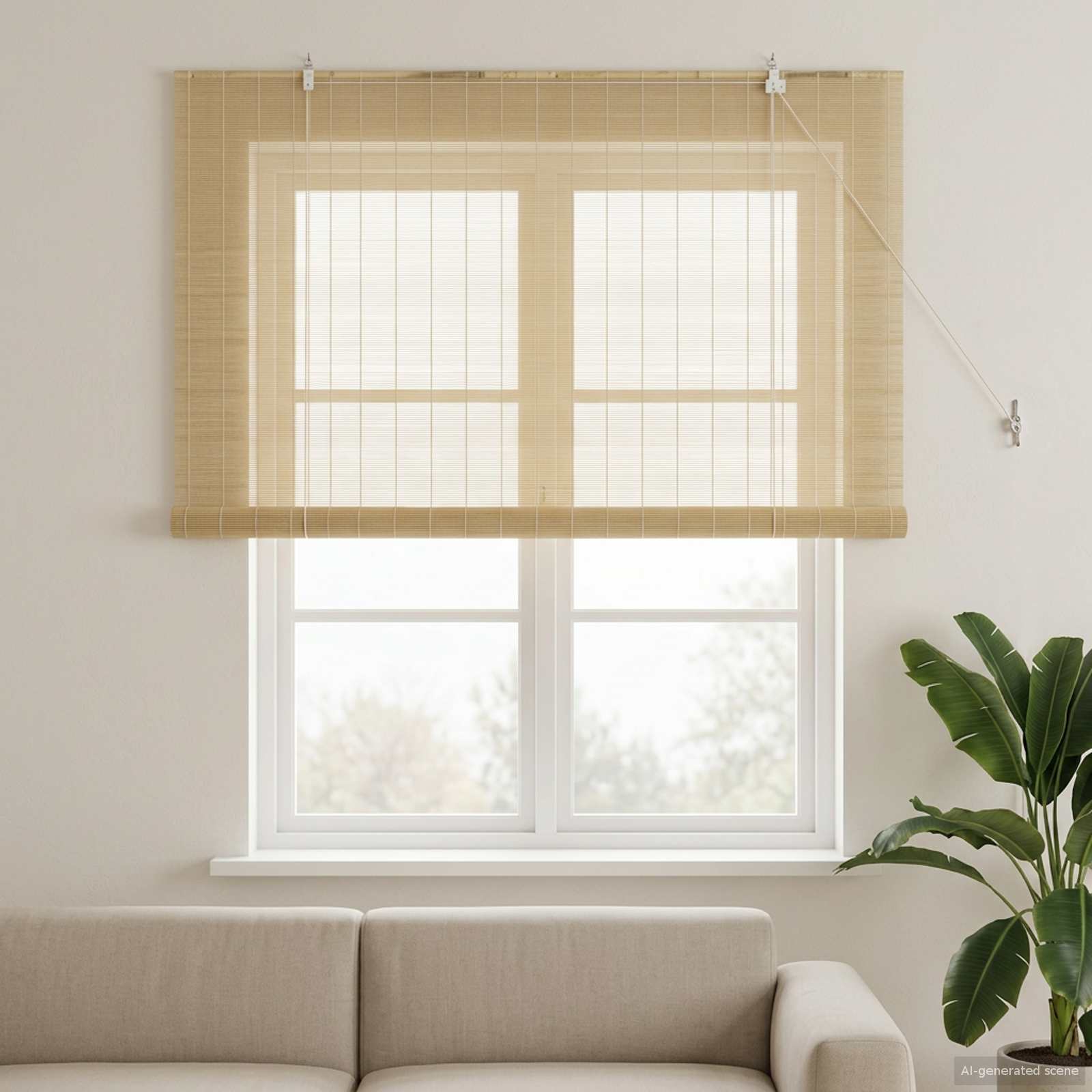 vidaXL Roleta naturalny 130 x 160 cm Bambus