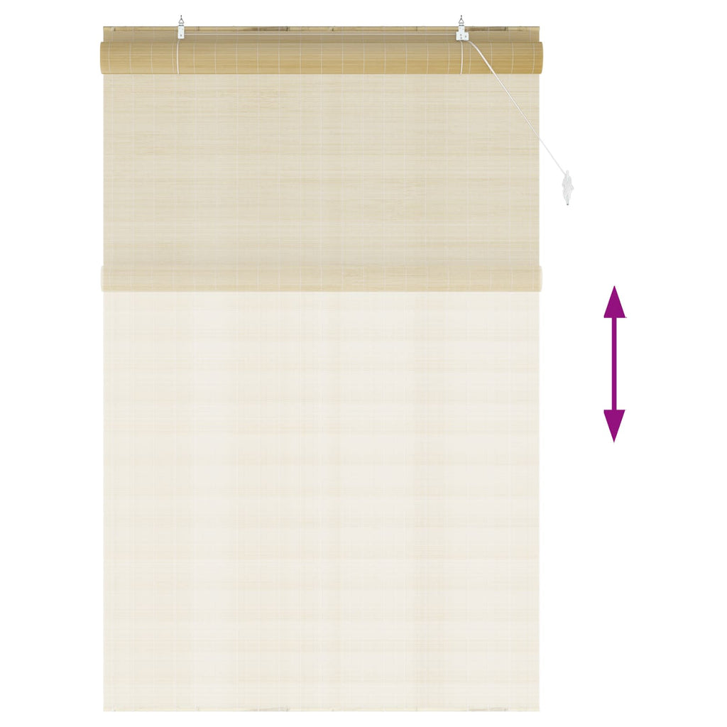 vidaXL Roleta naturalny 130 x 220 cm Bambus