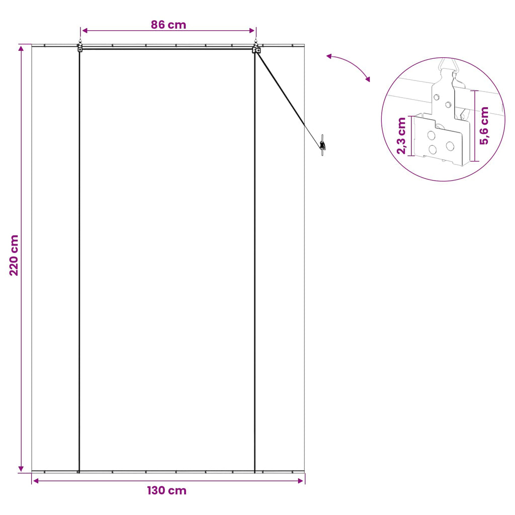 vidaXL Roleta naturalny 130 x 220 cm Bambus
