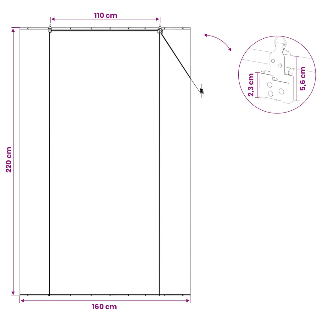vidaXL Roleta brązowy 160 x 220 cm Bambus