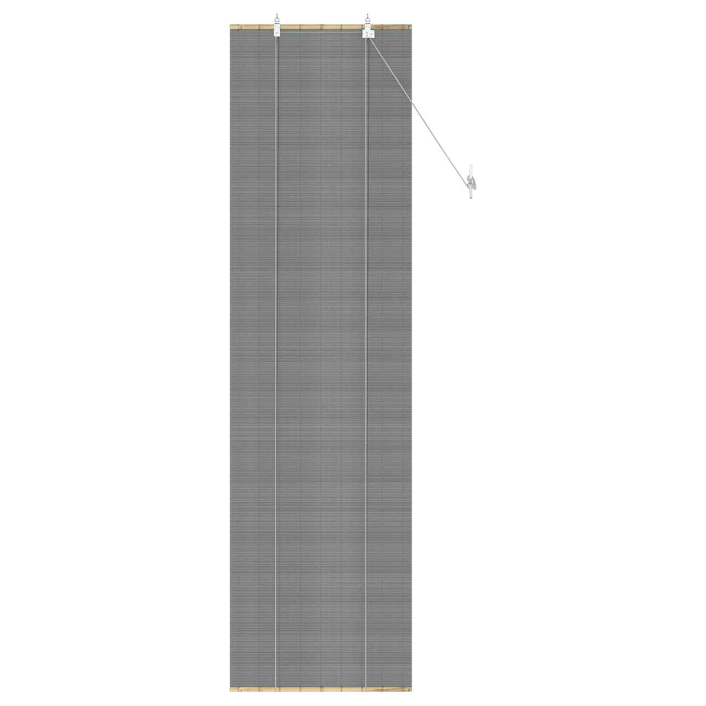 vidaXL Roleta Szary 40 x 220 cm Bambus