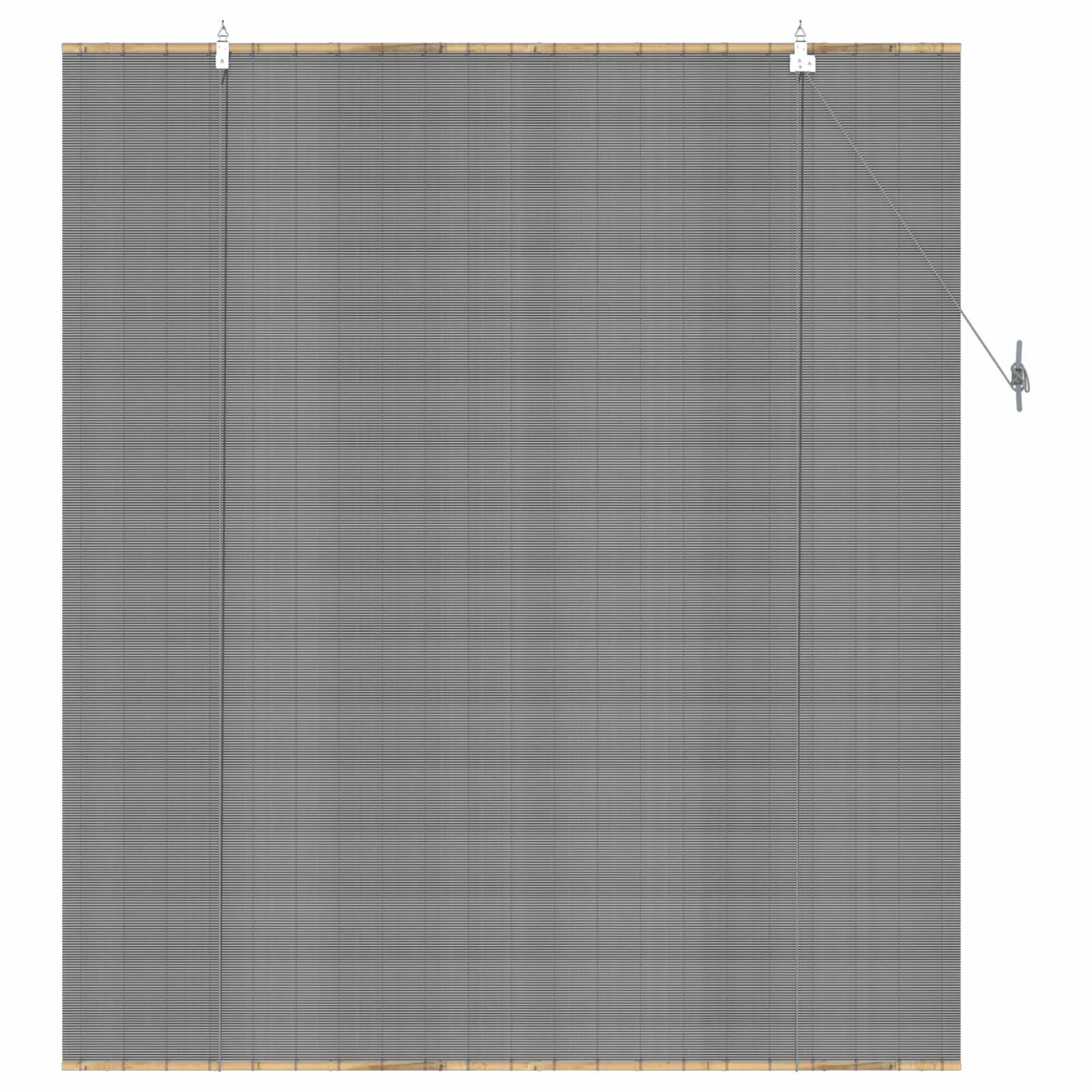vidaXL Roleta Szary 130 x 160 cm Bambus