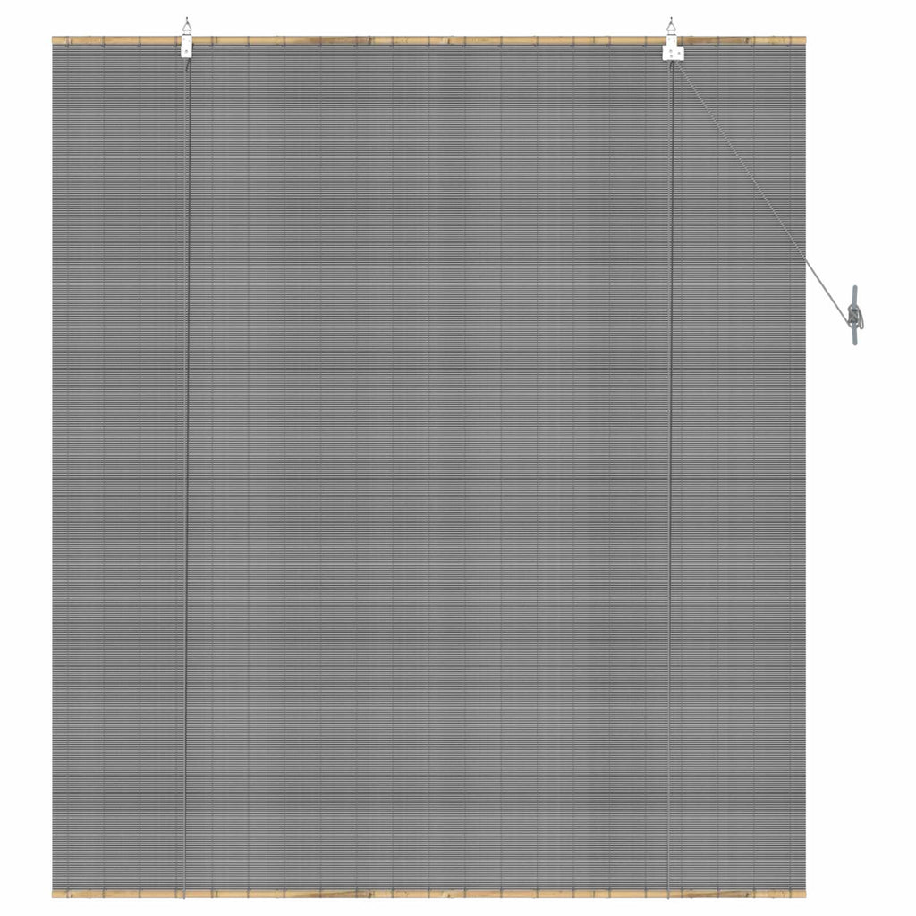 vidaXL Roleta Szary 140 x 160 cm Bambus