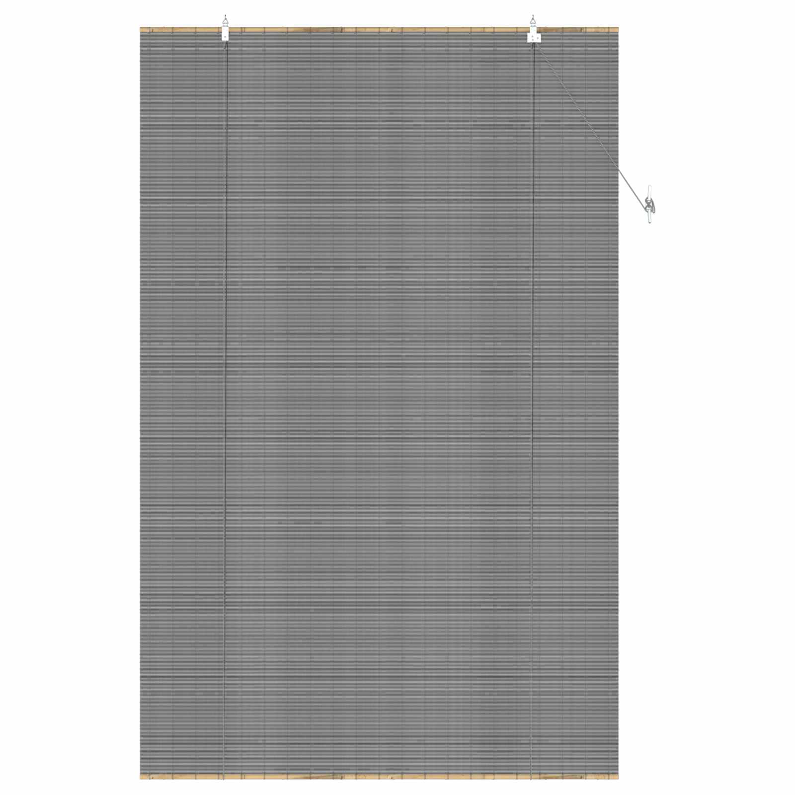 vidaXL Roleta Szary 140 x 220 cm Bambus