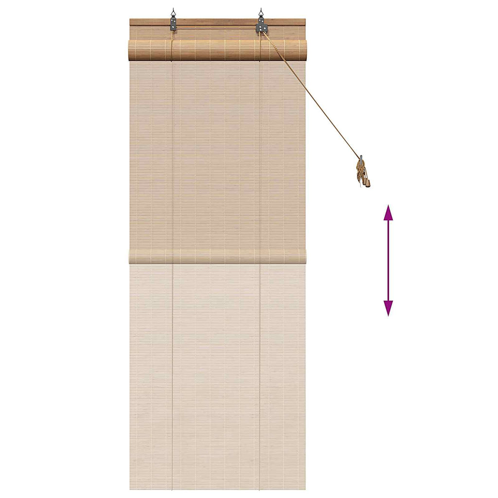vidaXL Roleta brązowy 50 x 160 cm Bambus