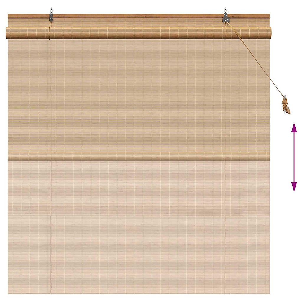 vidaXL Roleta brązowy 130 x 160 cm Bambus
