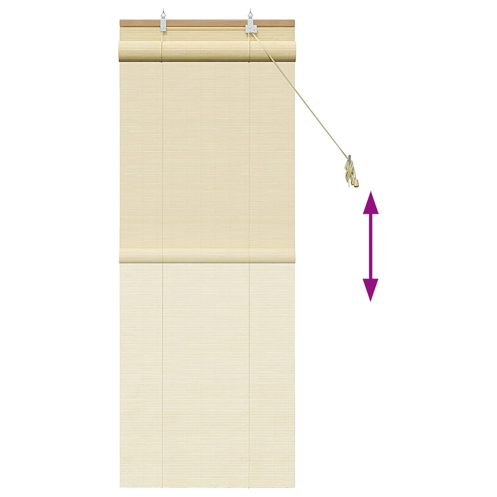 vidaXL Roleta naturalny 50 x 160 cm Bambus