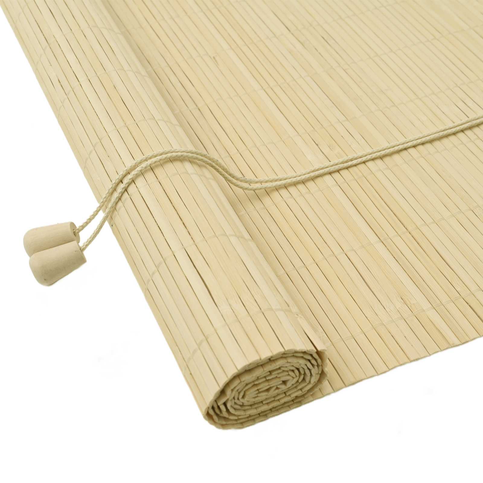 vidaXL Roleta naturalny 130 x 160 cm Bambus