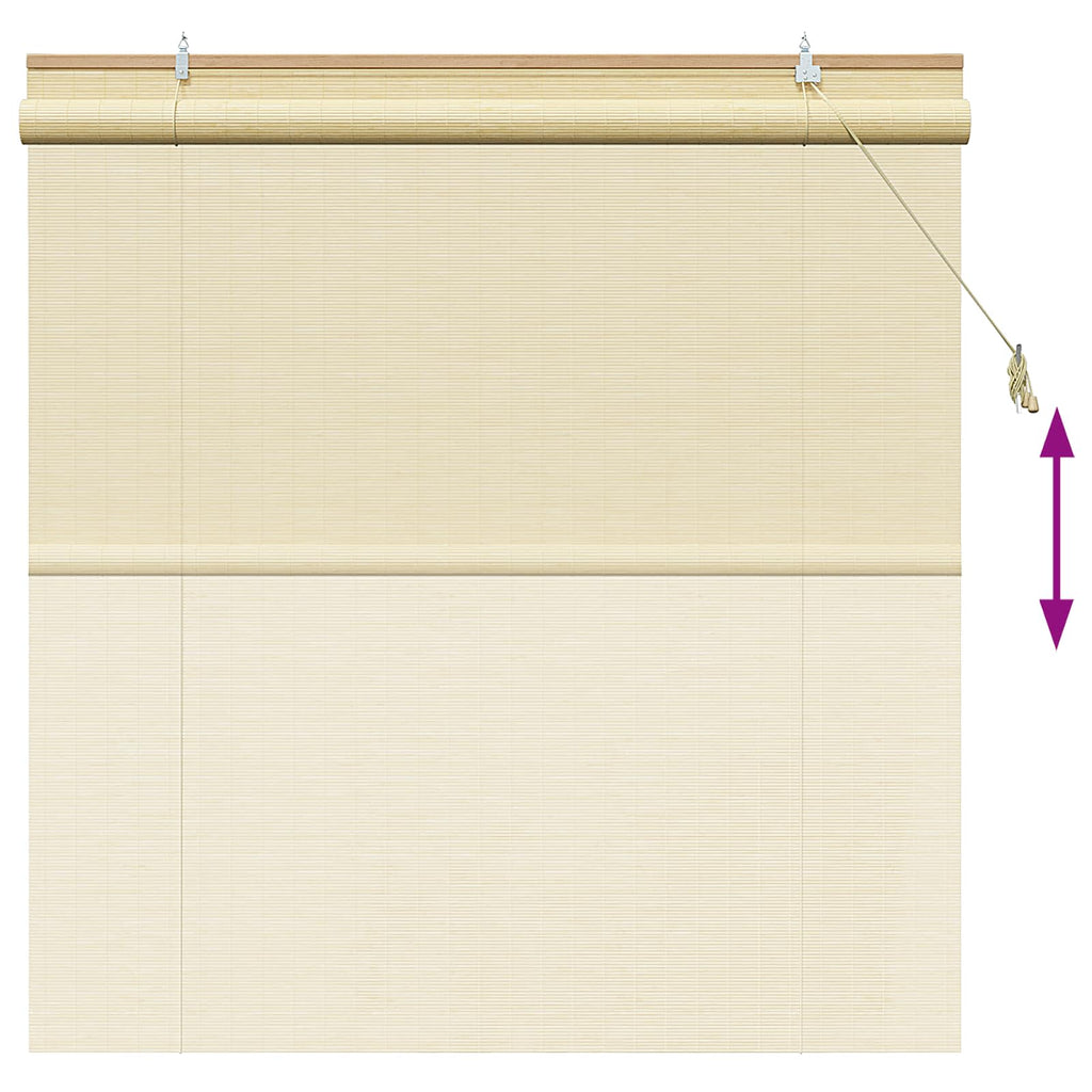 vidaXL Roleta naturalny 130 x 160 cm Bambus