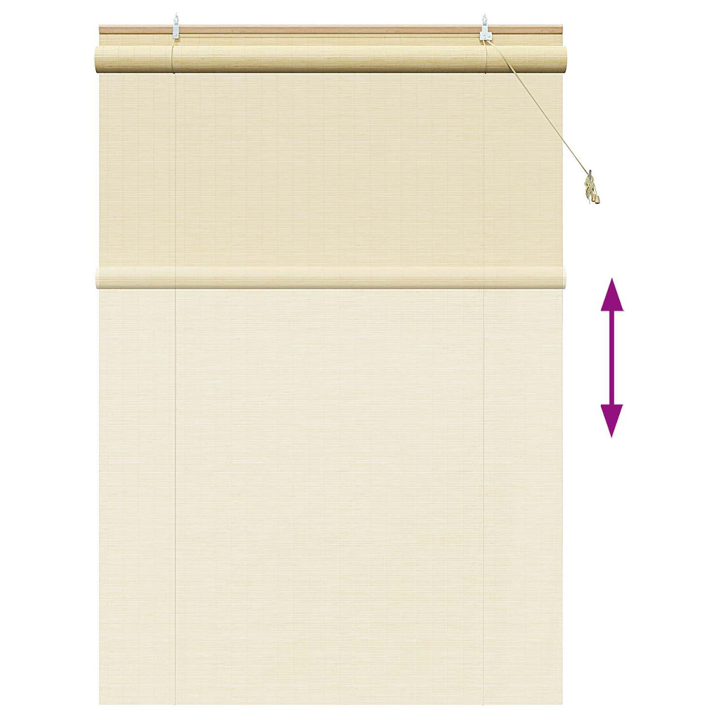 vidaXL Roleta naturalny 130 x 220 cm Bambus