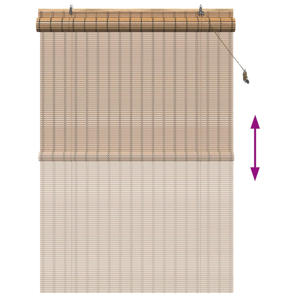 vidaXL Roleta natura 130 x 220 cm Bambus