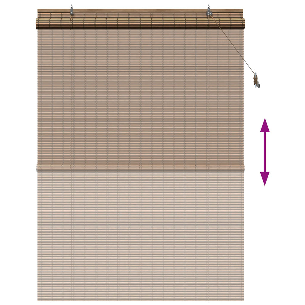 vidaXL Roleta brązowy 160 x 220 cm Bambus