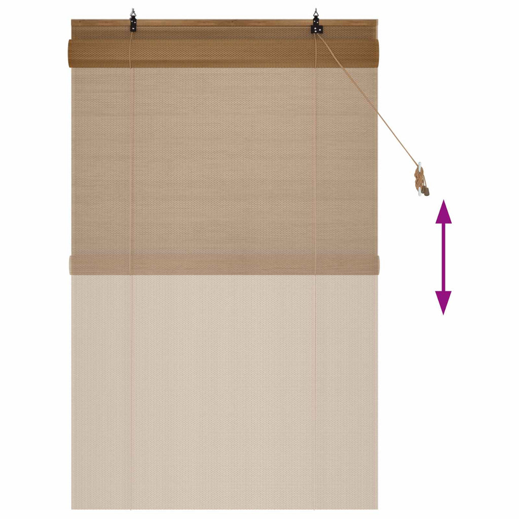 vidaXL Roleta brązowy 120 x 160 cm Bambus