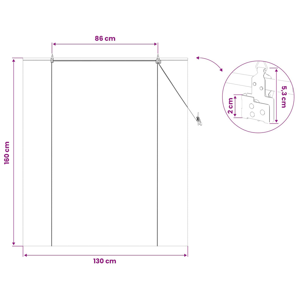 vidaXL Roleta brązowy 130 x 160 cm Bambus