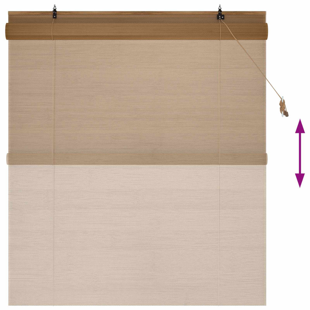 vidaXL Roleta brązowy 140 x 160 cm Bambus