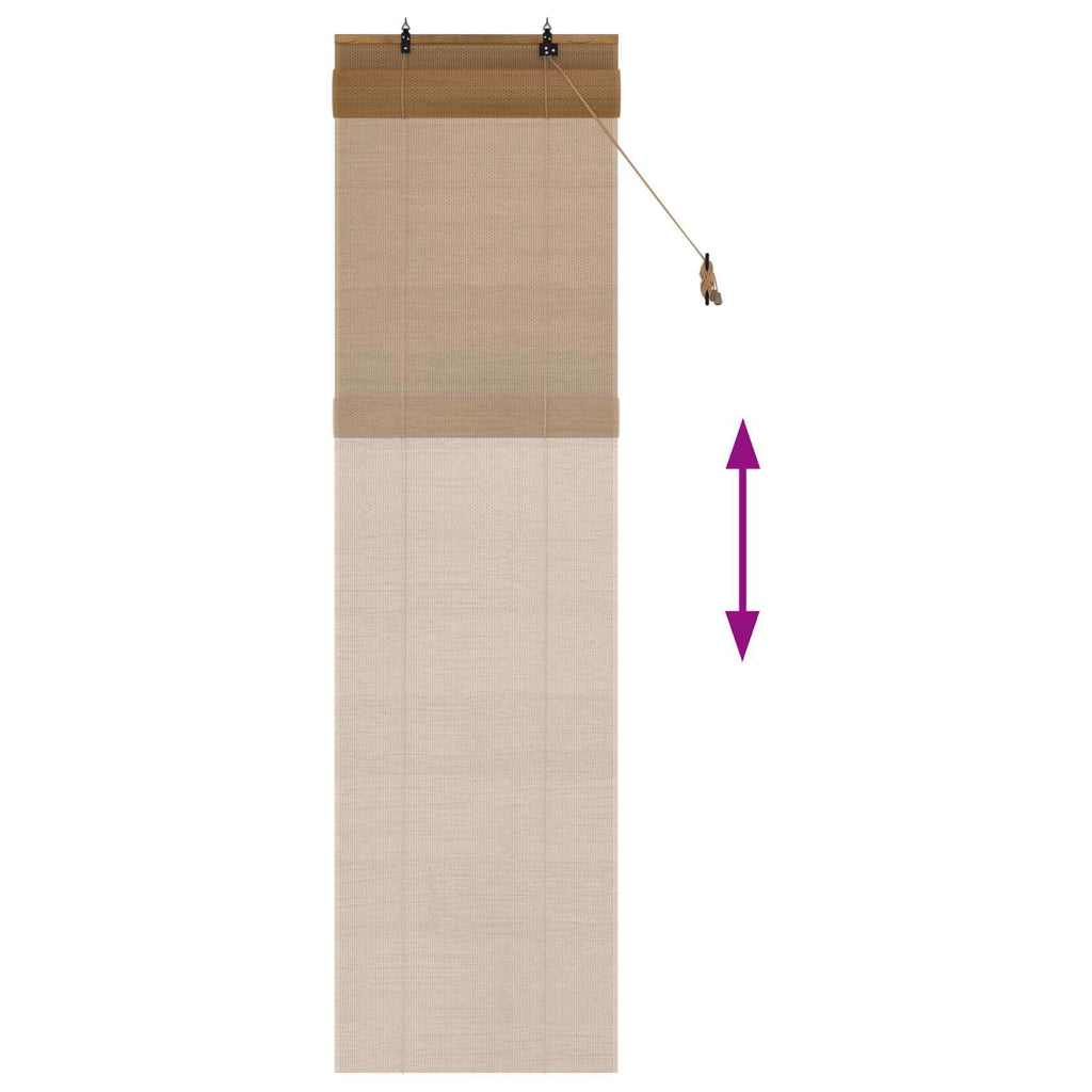 vidaXL Roleta brązowy 40 x 220 cm Bambus