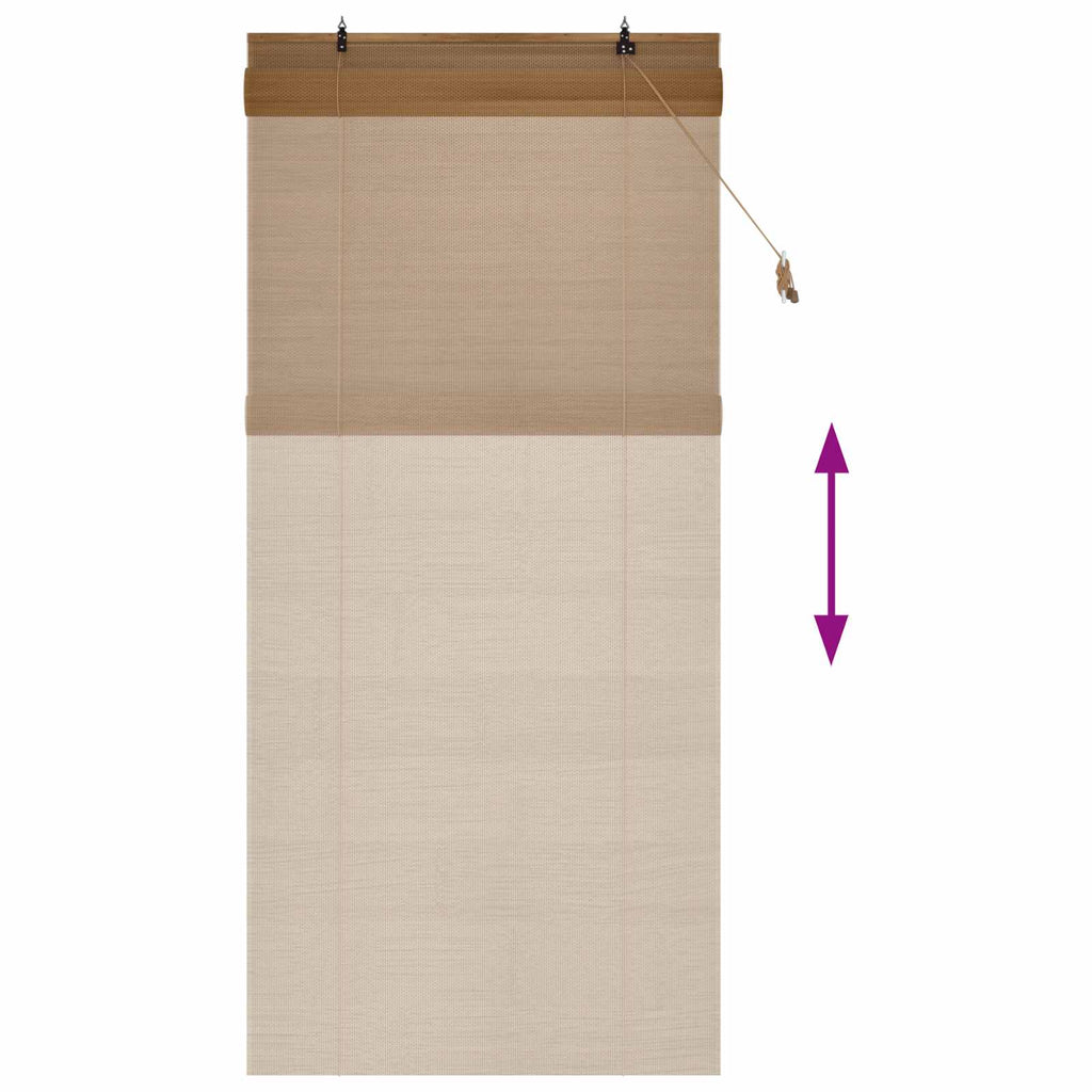 vidaXL Roleta brązowy 90 x 220 cm Bambus