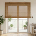 vidaXL Roleta brązowy 130 x 220 cm Bambus