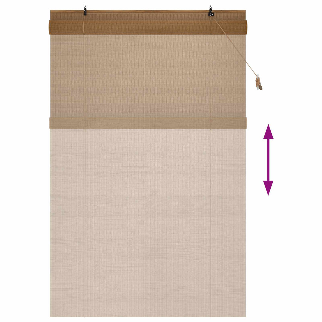 vidaXL Roleta brązowy 150 x 220 cm Bambus