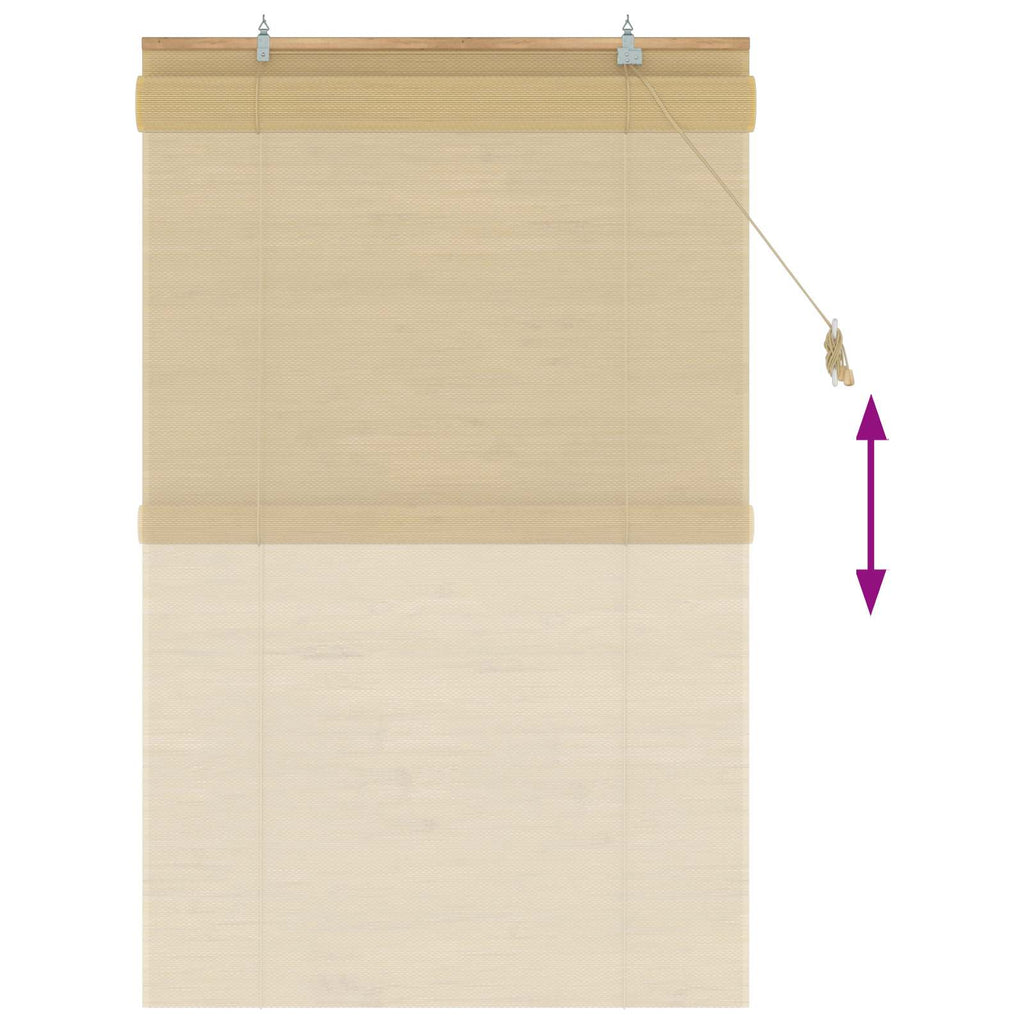 vidaXL Roleta naturalny 80 x 160 cm Bambus