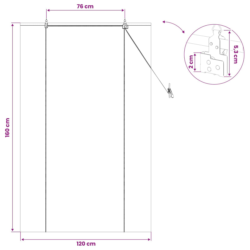 vidaXL Roleta naturalny 120 x 160 cm Bambus