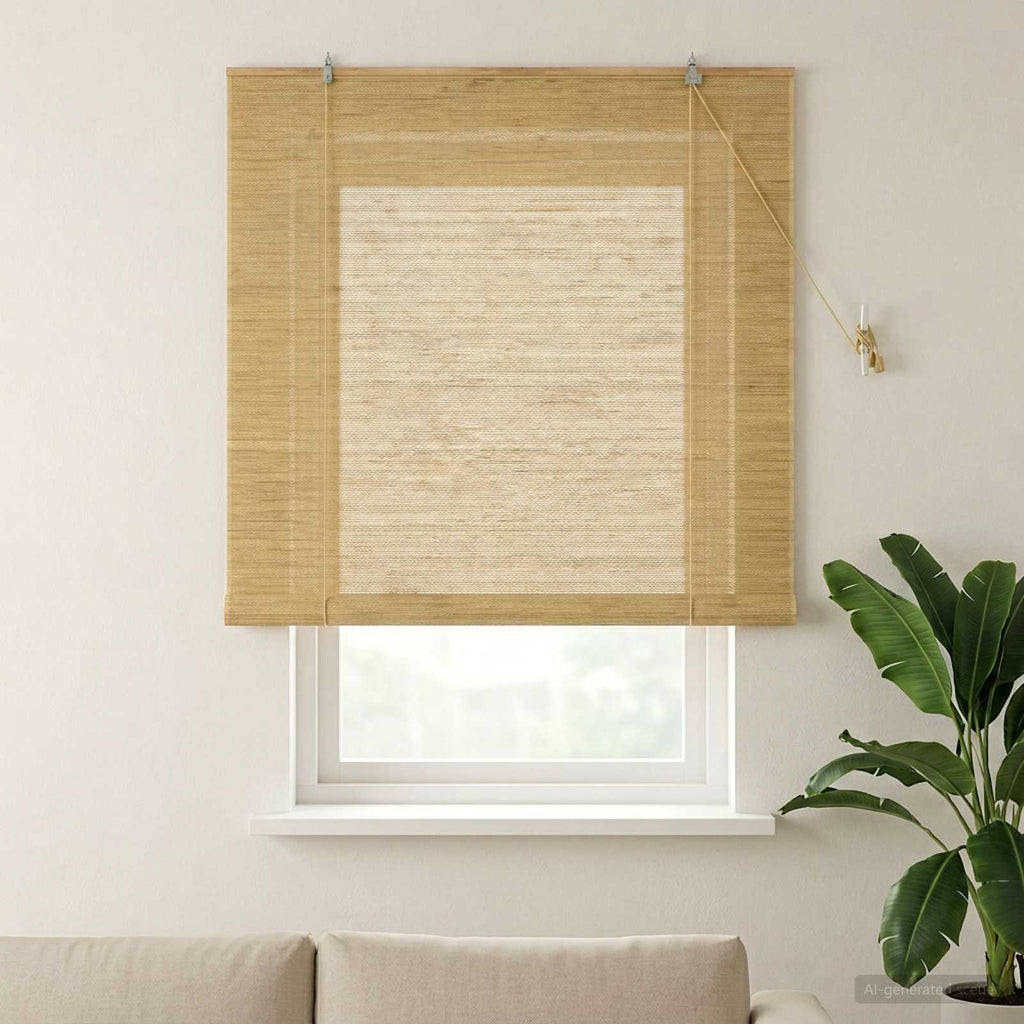vidaXL Roleta naturalny 160 x 160 cm Bambus